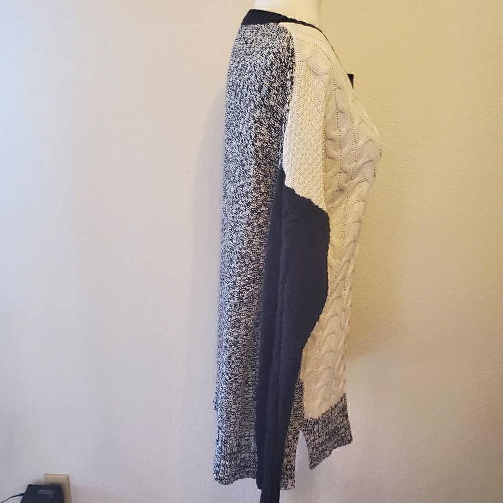 Metaphor Gray Color Block Sweater L - Picture 4 of 8